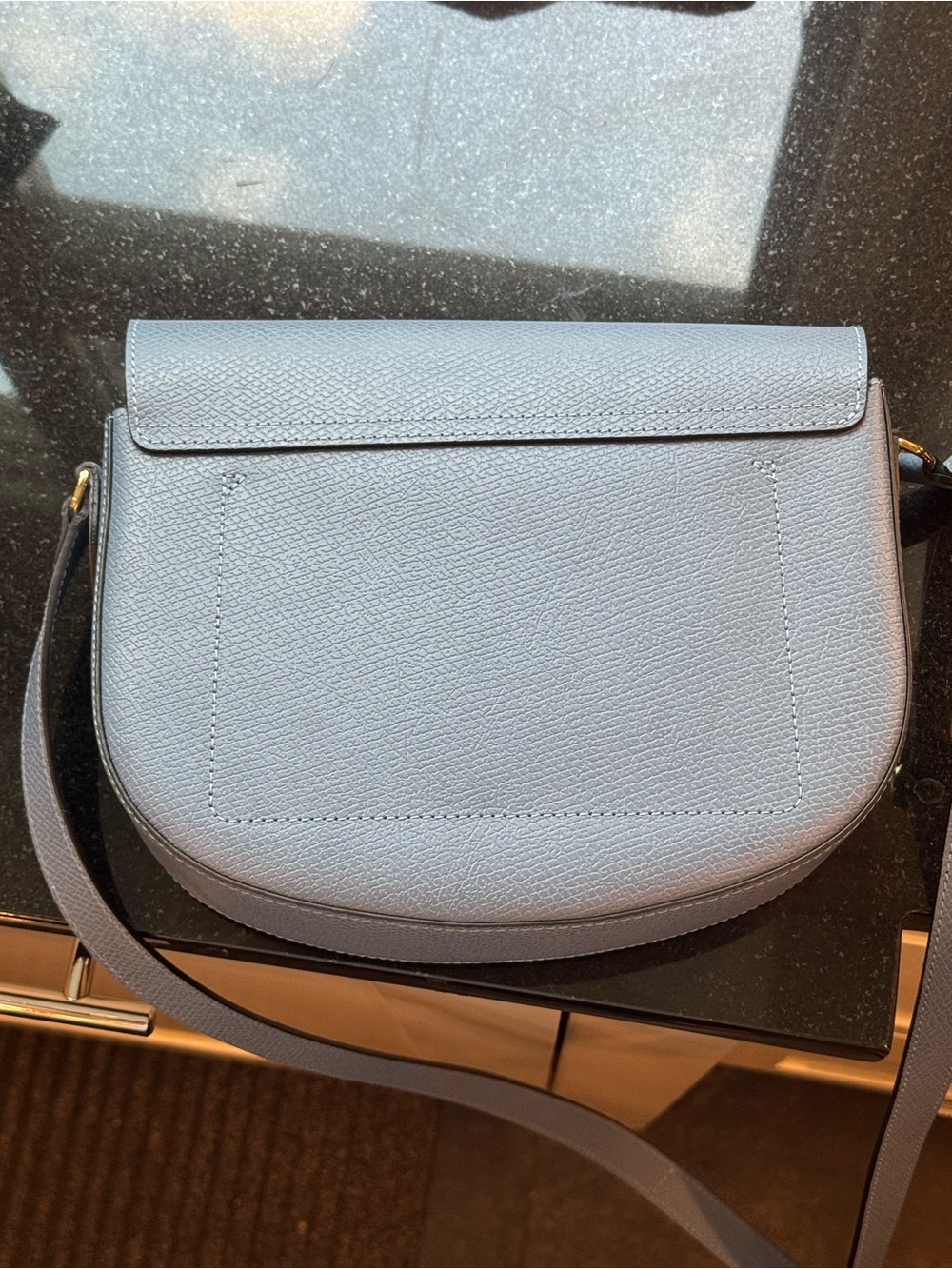 Longchamp Épure Leather Crossbody Bag – Powder Blue - Picture 12 of 14
